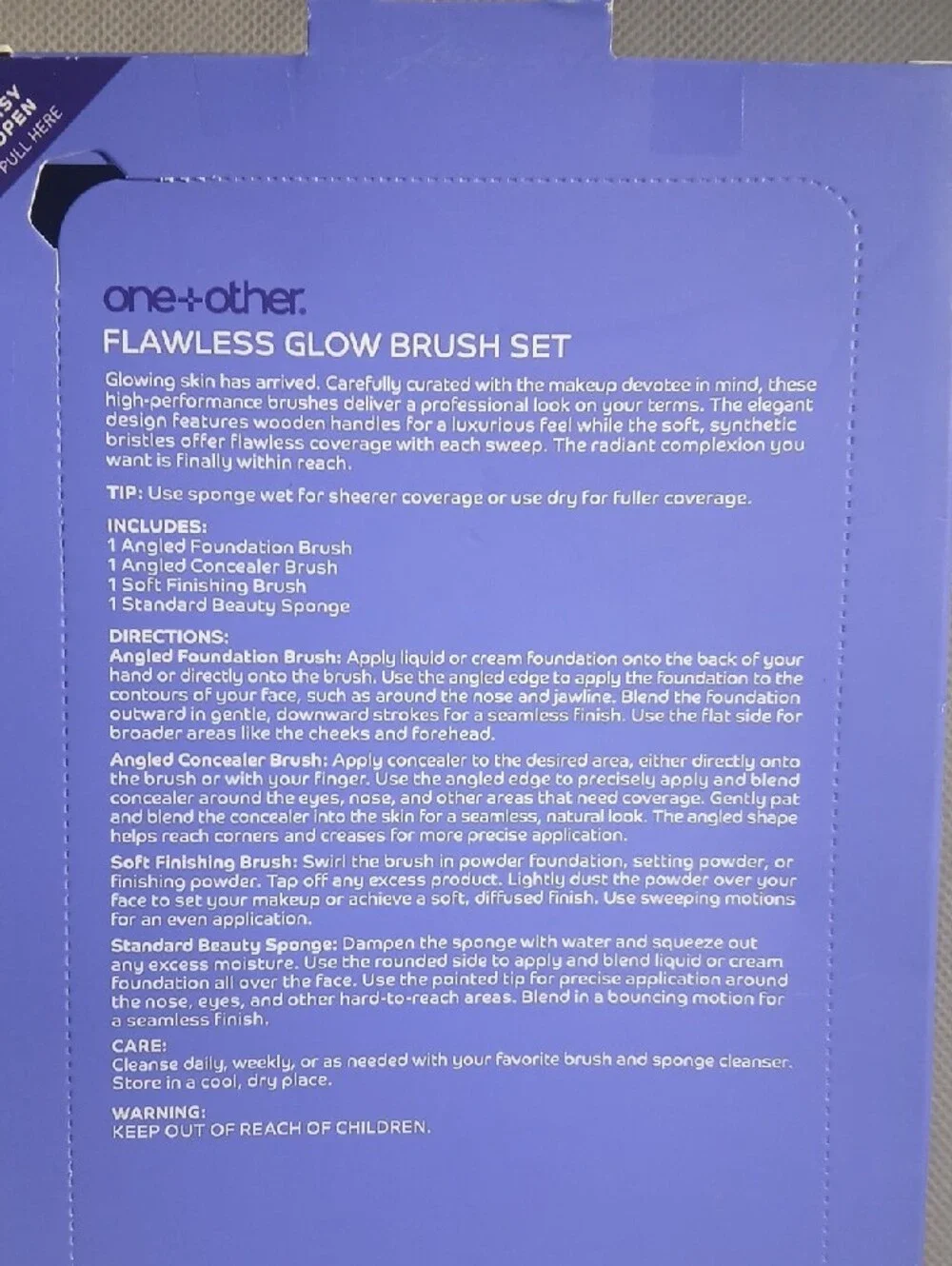 Flawless Glow Brush Set - Midnight Purple